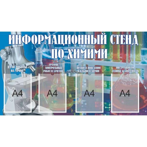 Інформаційний стенд для кабінету хімії
