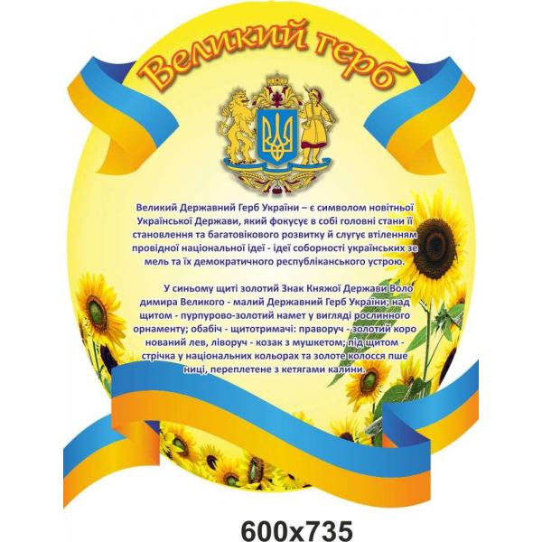Стенд "Державна символіка. Герб"