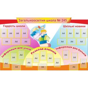 Стенд для фойє "Кольорові бульбашки"