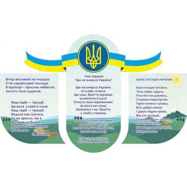Комплект стендів з патріотичного виховання "Державні символи"