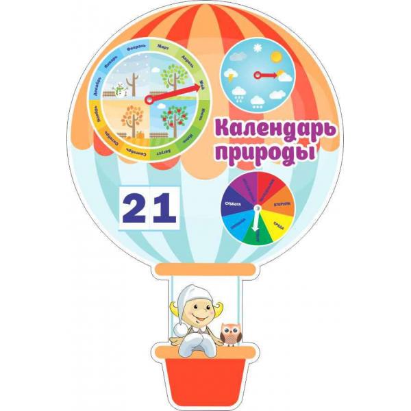 Стенд календар природи "Повітряна куля"