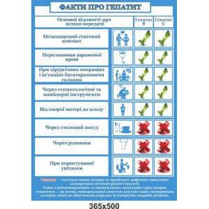 Інформаційний стенд "Факти про гепатит"