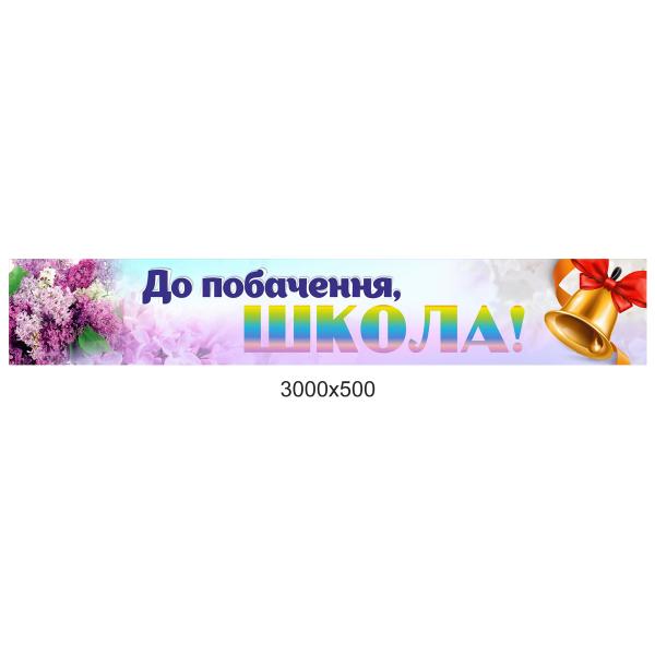 Банер "Прощавай, школо!"