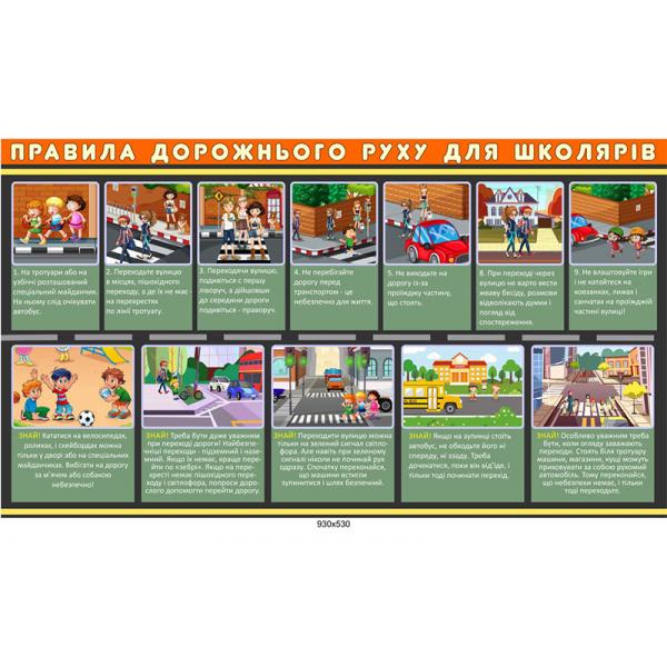 Інформаційний стенд "Правила дорожнього руху"