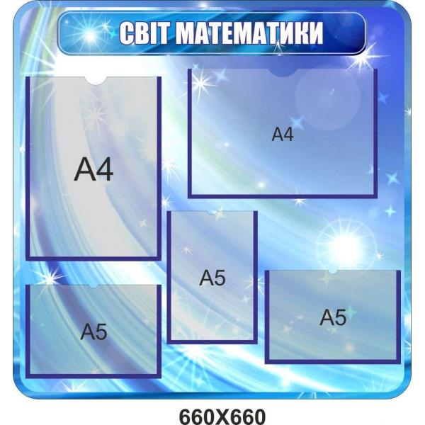 Стенд інформаційний для кабінету математики