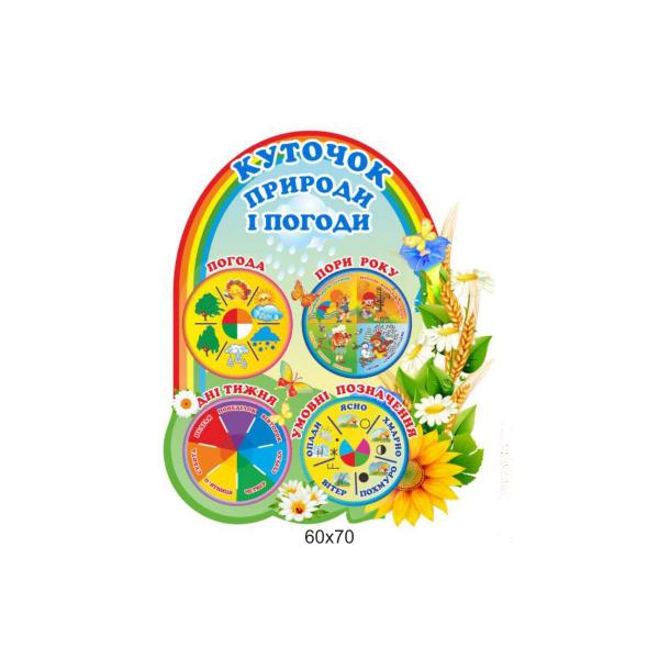 Стенд «Куточок природи і погоди»