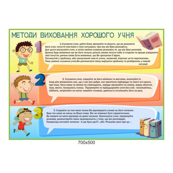 Стенд "Методи виховання учня"