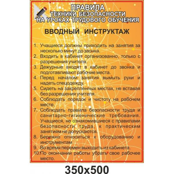 Стенд "Вступний інструктаж з техніки безпеки" Стенд "Вступний інструктаж з техніки безпеки"