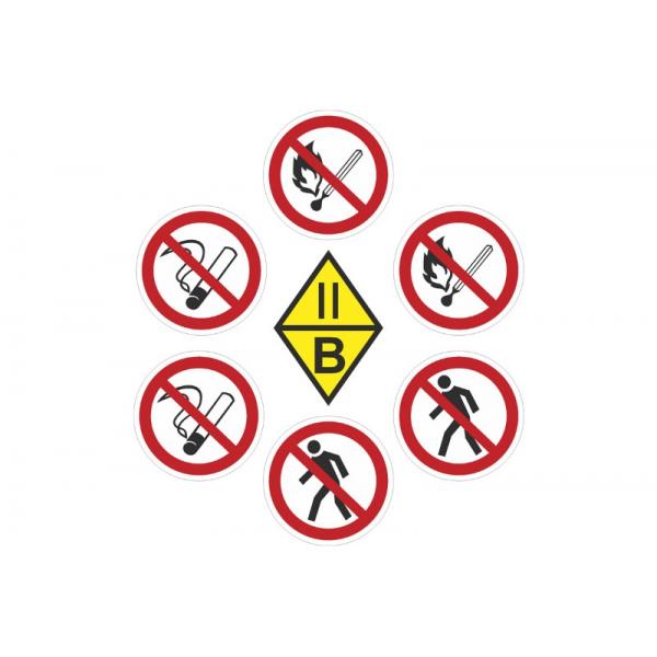 Комплект попереджувальних знаків військової частини