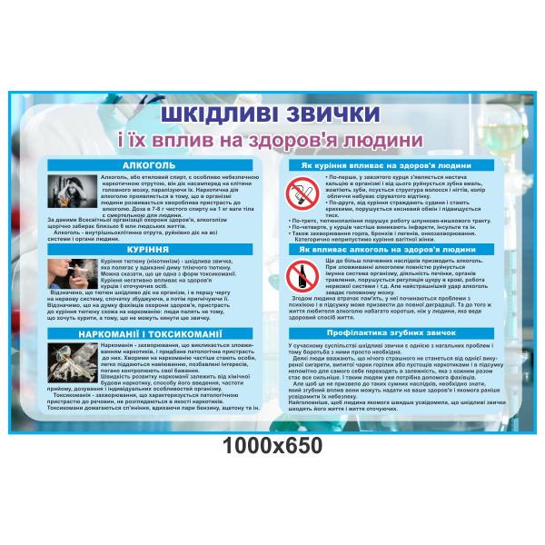 Стенд "Шкідливі звички" Стенд "Шкідливі звички"