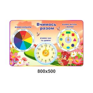 Стенд навчальний "Вчимося разом. Квіти"