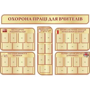 Комплект стендів "Охорона праці для вчителів"